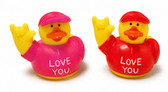 SIGN LANGUAGE ASL Cutie Duckies with Sign Hand " I LOVE YOU "  Each Duck ( not set )