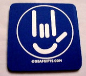 Smiley Coaster (Blue)