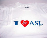 I (HEART) ASL T-Shirt (ADULT SIZE)