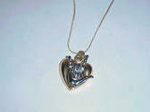 ILY two tone with heart, chain