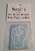 Decal Sticker Sign Language (S) White or Special Color