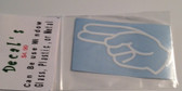 Decal Sticker Sign Language (H) White or Speical Color