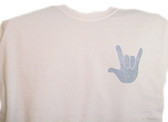 Blue Jean Sign I LOVE YOU Hand T-Shirt
