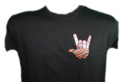 Tiger Sign Hand " I LOVE YOU "  T-Shirt ( ADULT SIZE )