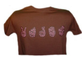 Name Create Sign hands (Zebra Pink)  T-Shirt ADULT SIZE
