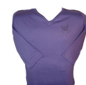 V Neck Shirt with Black Curve Hand  3/4 Sleeves (ADULT SIZE)