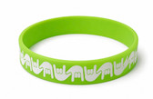 SIGN LANGUAGE ASL "I LOVE YOU" HANDS Awareness Bracelet Silicone (LIME)