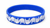 SIGN LANGUAGE ASL "I LOVE YOU" HANDS Awareness Bracelet Silicone (ROYAL)
