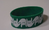 I LOVE YOU Awareness Bracelet Silicone (GREEN) WIDE