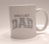 Mug Ceramic I LOVE YOU with WORLD'S BEST DAD (Black)