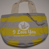 Beachcomber  Bag with No Body Loves You White (Yellow Bag)
