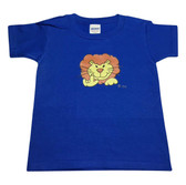 TODDLER SHIRT LION WITH SIGN LANGUAGE HAND " I LOVE YOU"