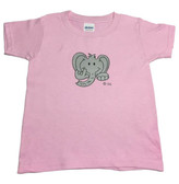 TODDLER SHIRT ELEPHANT WITH SIGN LANGUAGE HAND " I LOVE YOU" 
