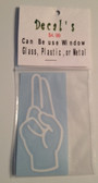 Decal Sticker Sign Language (U) White or Special Color
