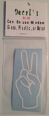 Decal Sticker Sign Language (V) White or Special Color