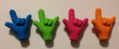 " I LOVE YOU "  Sign Language hand Erase (choose color each )