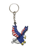 USA Eagle Sign with I LOVE YOU  PVC Keychain