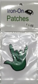 Patches Sign Language Hand " I LOVE YOU" (GREEN)