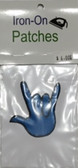 Patches Sign Language Hand " I LOVE YOU" (BLUE) 