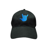 Black Cap with full hand " I LOVE YOU " (BLUE)