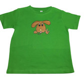 TODDLER SHIRT DOG WITH SIGN LANGUAGE HAND " I LOVE YOU"