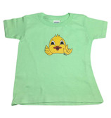 TODDLER SHIRT DUCK WITH SIGN LANGUAGE HAND " I LOVE YOU" 