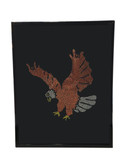 Brown Eagle with Sign Language Hand " I LOVE YOU"  Picture Frame