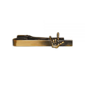 SIGN LANGUAGE TIE BAR " I LOVE YOU" HAND (Gold)