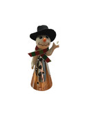 SIGN LANGUAGE " I LOVE YOU" HAND SNOWMAN STAND CONE WITH LED FLASHING LIGHT