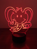 ELEPHANT SIGN HAND " I LOVE YOU SIGN LANGUAGE " LED NIGHT LIGHT (AUTOMATICALLY COLOR CHANGING)