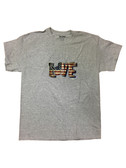T-Shirt Sign Language USA Full hand "LOVE" Grey Shirt ( Adult Size)