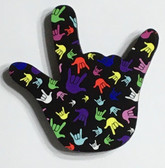 I LOVE YOU HAND SHAPE MAGNET (Colorful Full Hands)