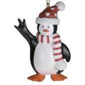 Penguin Sign Language " I LOVE YOU" Ornaments