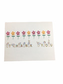  THANK YOU Greeting Card   " Flowers with words  Finger Spell "