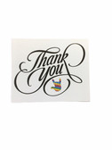 THANK YOU Greeting Card   " THANK YOU with Heart ( RAINBOW I LOVE YOU HAND) "
