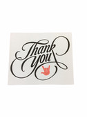 THANK YOU Greeting Card   " THANK YOU  ( RED I LOVE YOU HAND) "