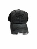Sign Language  Hand  Outline"I LOVE YOU " CAP (CHARCOAL WITH BLACK THREAD)