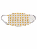  SIGN LANGUAGE " I LOVE YOU" HAND  FACE MASK ( YELLOW AND WHITE)