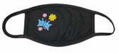 SIGN LANGUAGE " I LOVE YOU" HAND FACE MASK ( BUTTERFLY HANDS) WITH BLACK EAR LOOP)  ( ROYAL BUTTERFLY)