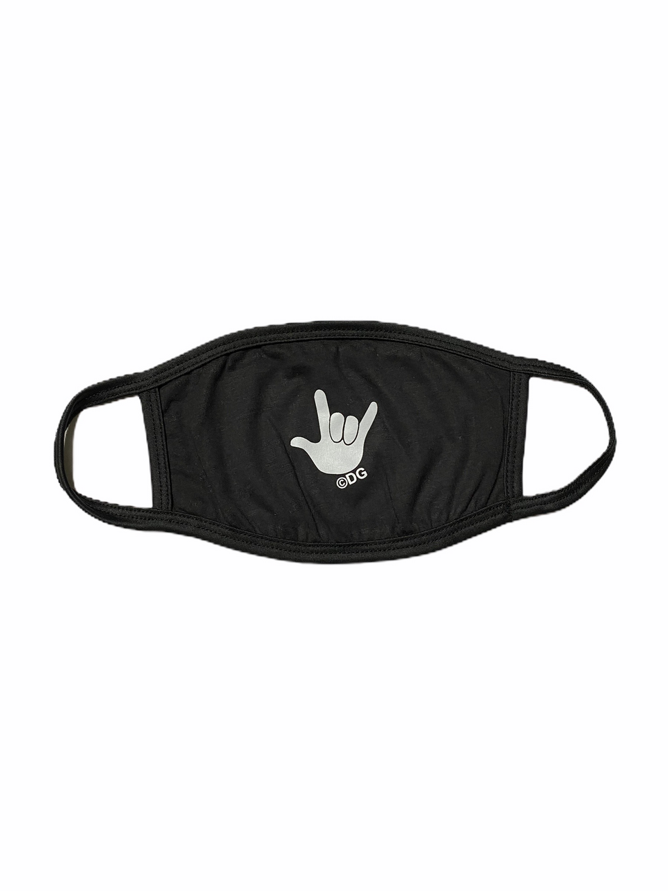 Sign Language I Love You Hand Face Mask White Hand Black Background Hand Center Deafgifts Llc Sign Language I Love You Hand Face Mask White Hand Black Background Hand Center Deafgifts Llc