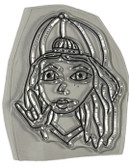 AMERICAN SIGN LANGUAGE CLING STAMPS (GIRL WITH CAP) MEDUIM