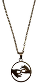 SIGN LANGUAGE "INTERPRETER" PENDANT WITH CHAIN 18-24 INCHES ADJUSTMENT CHAIN (ROSE GOLD)