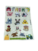 SIGN LANGUAGE "I LOVE YOU" ANIMAL FARM WITH HAND BABY FLANNEL BLANKET (BABY SIZE)