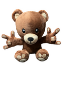 SIGN LANGUAGE " I LOVE YOU HANDS  "  TEDDY BEAR  STUFFED PLUSH (PRE ORDER)