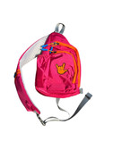 SIGN LANGUAGE "I LOVE YOU" HAND SLING BAG (HOT PINK WITH ORANGE FULL HAND)