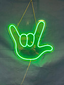 SIGN LANGUAGE " I LOVE YOU" HAND WITH BIG LED LIGHT WITH BLINK AND FLASH WITH REMOTE CONTROL