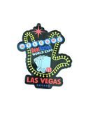 SIGN LANGUAGE " I LOVE YOU" HAND LAS VEGAS LIGHTS WITH DEAFNATION EXPO DECAL