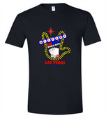 SIGN LANGUAGE " I LOVE YOU" HAND LAS VEGAS LIGHTS WITH DEAFNATION EXPO T SHIRT (BLACK SHIRT)  CHOOSE SIZE
