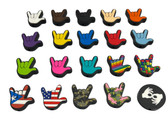 SIGN LANGUAGE ASL ( I LOVE YOU) HAND SHAPE FOCAL BEAD >>>> PER EACH<<<<<