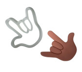 SIGN LANGUAGE ASL " I LOVE YOU" COOKIE CUTTER PLASTIC (CHOOSE SIZE)